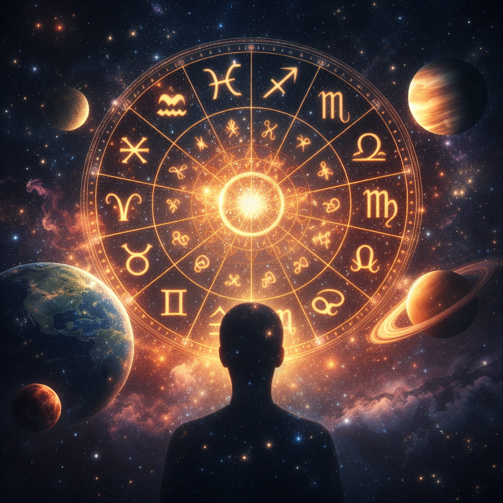 Astrology cosmic planets connection human life universe